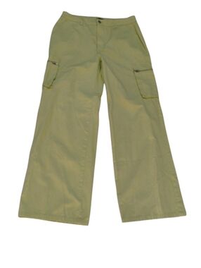 Forever 21 Wide Leg Cargo Pants Light Green SZ L
